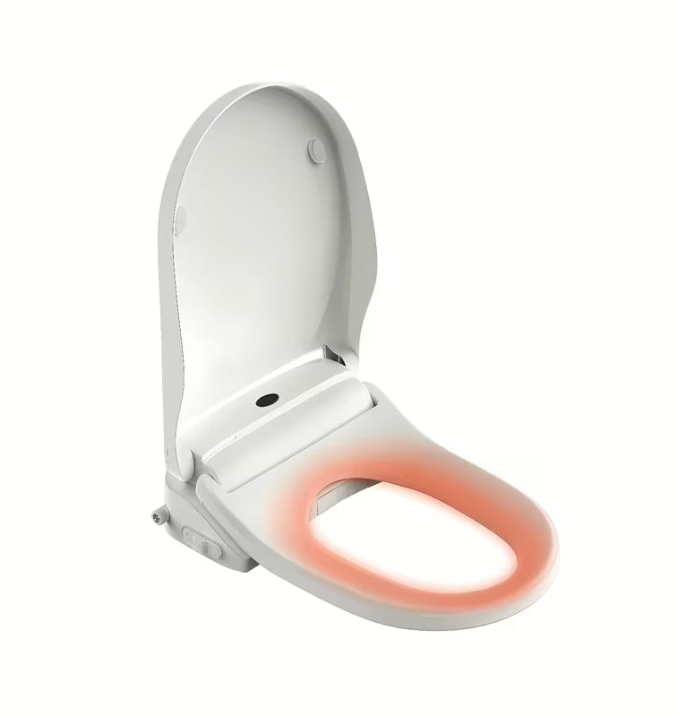 Białe deska myjąca SAT z pilotem, podgrzewaniem i funkcją suszenia ciepłym powietrzem.