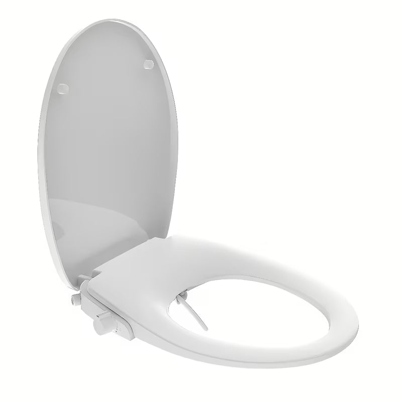 Białe DESKA sedesowa SAT Easy z zintegrowanym bidetem, sterowaniem pokrętłem i soft Close domykaniem.