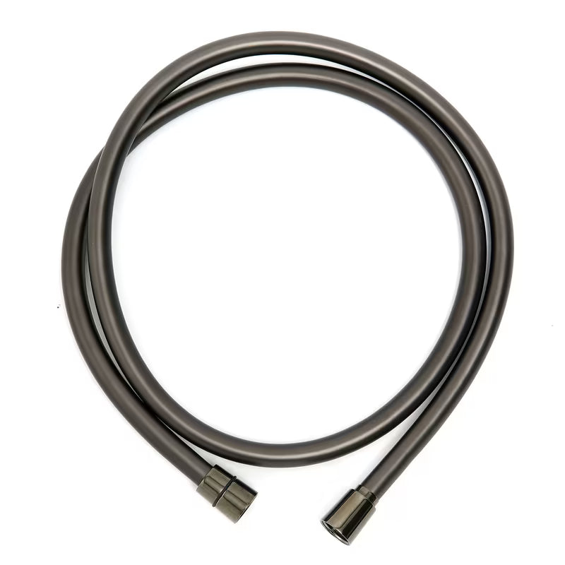 Wąż prysznicowy SAT Dark w matowym wykończeniu PVD Gun Metal o długości 150 cm.
