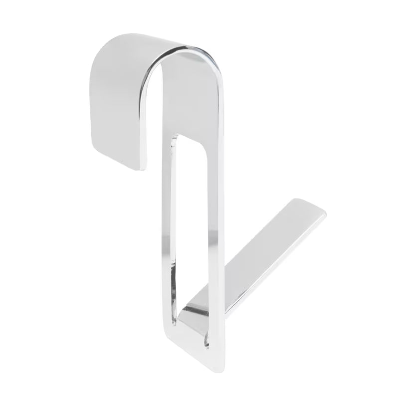Chromowany metalowy haczyk SAT Chrome pro do zawieszenia na grzejnik łazienkowy z ochronną taśmą 3M
