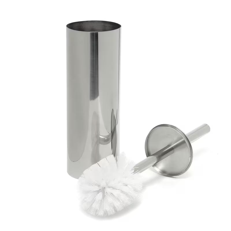 Wolnostojący SZCZOTKA do Wc SAT w błyszczącym chromie, o okrągłym designie, pro nowoczesnej łazienki