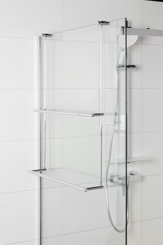 Chromowany wiszący uchwyt na ręczniki SAT Chrome pro Walk-in oraz szklanych kabin prysznicowych