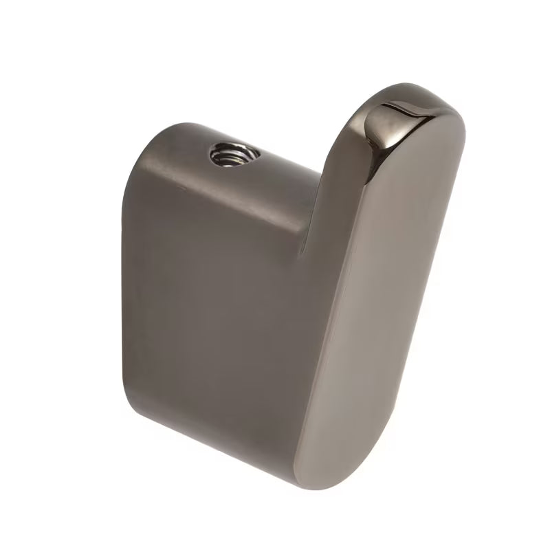 Ścienny haczyk SAT Simply R PVD w kolorze gun metal o zaokrąglonym, eleganckim designie
