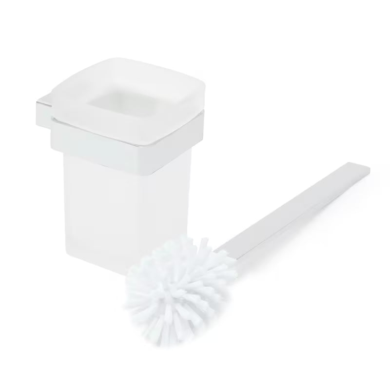 Ścienna SZCZOTKA do Wc SAT Simply S w wykończeniu chrom z mlecznym szkłem