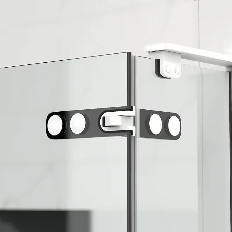 Prostokątny bezramowy kabina prysznicowa SAT TGD New 120x100 cm w kolorze biały mat z przezroczystym szkłem