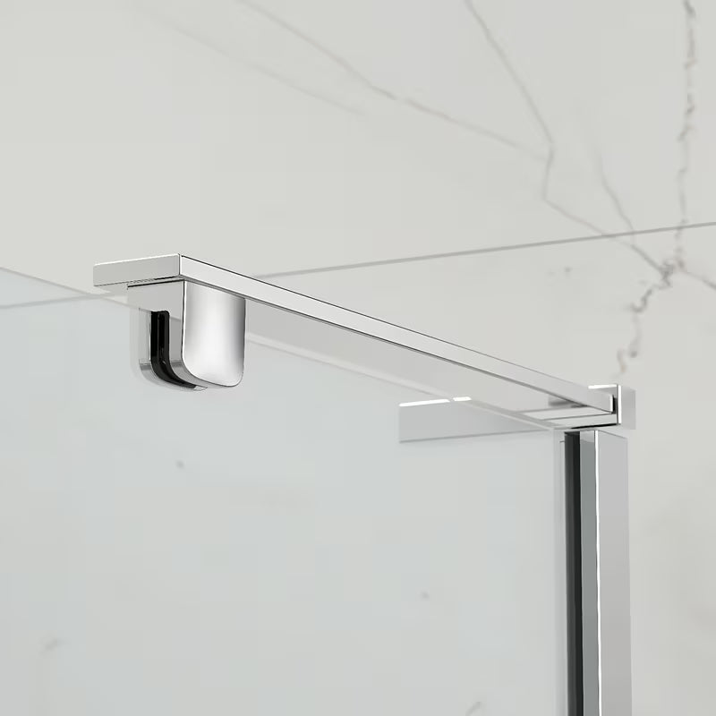Prostokątny bezramowy kabina prysznicowa SAT Tgd New 90x80 cm chrom z przezroczystym szkłem