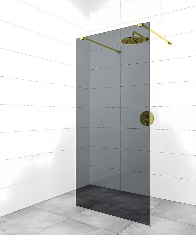 Wspornik stabilizujący pro walk-in do ścianki prysznicowej SAT Walk-In w wykończeniu PVD gun metal