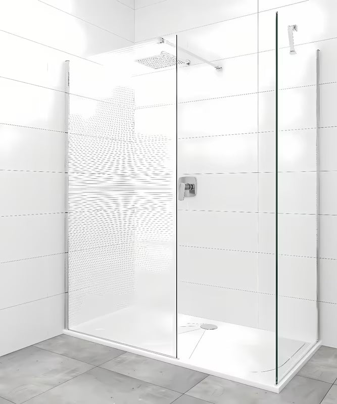 Aluminiowe ramię stabilizujące SAT Walk-in z przegubami po obu stronach pro stabilizacji walk-in szyby.