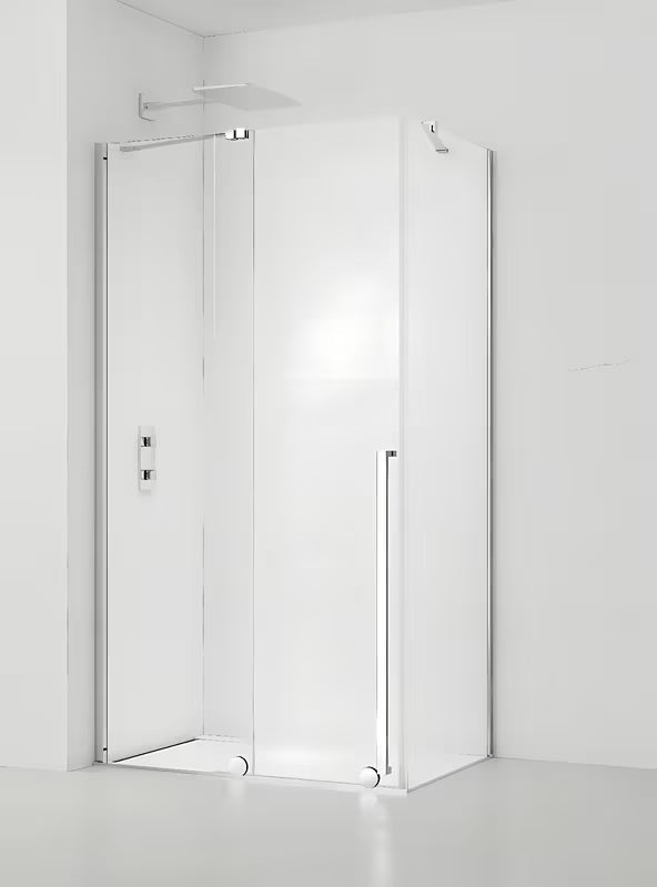 Kabina prysznicowa SAT Xmotion 120x80 cm z przezroczystym szkłem, z drzwiami przesuwnymi i w chromowanym wykończeniu
