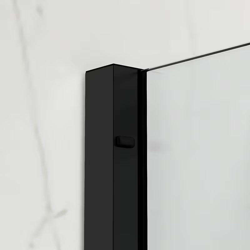 Kabina prysznicowa SAT Xmotion 140x90 cm w czarnym wykończeniu, z przezroczystym szkłem i drzwiami przesuwnymi