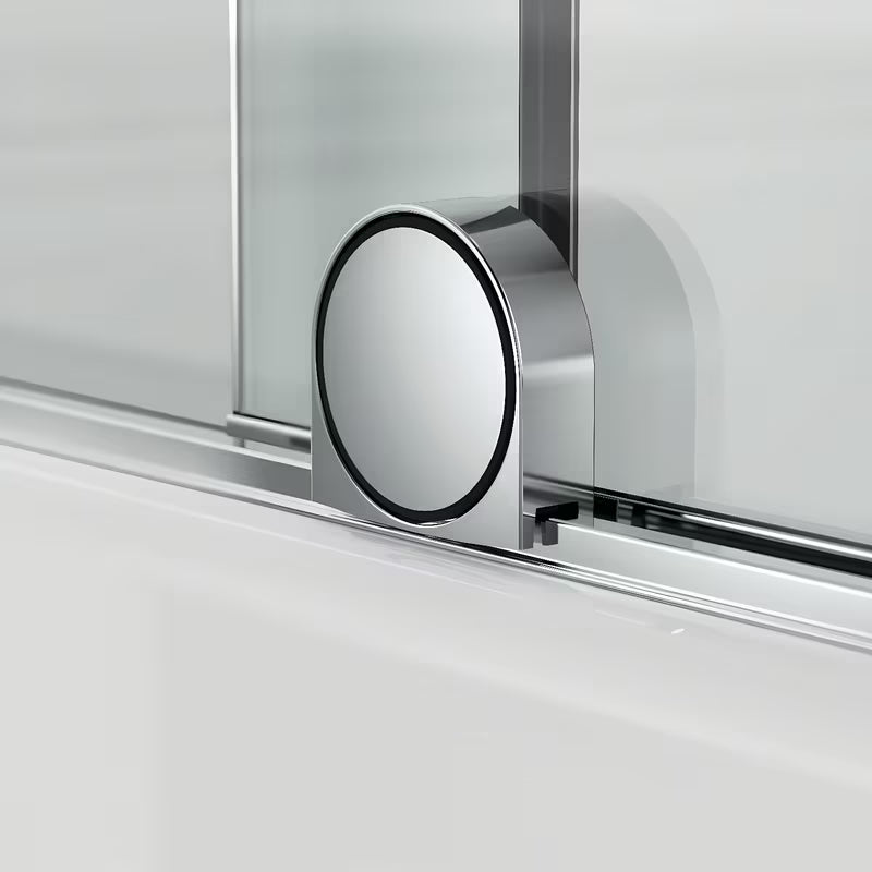 Parawan nawannowy SAT Walk-In Xmotion 150 cm w chromie z elementem przesuwnym i powłoką Easy Clean