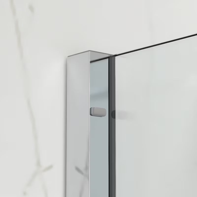 Parawan nawannowy SAT Walk-In Xmotion 150 cm w chromie z elementem przesuwnym i powłoką Easy Clean