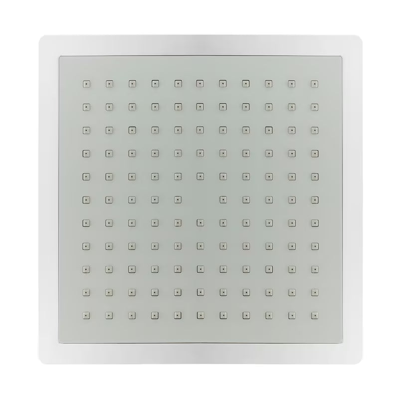 Kwadratowa deszczownica SIKO Grey-Chrome w kolorze szary/chrom, wymiar 23x23 cm