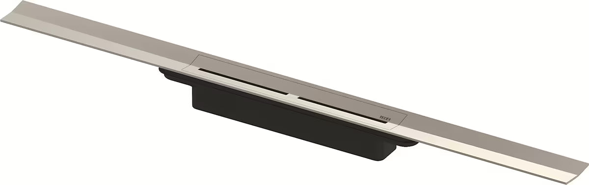 Odpływ liniowy Tece Tecedrainprofile 80 cm w wykończeniu Supersteel ze stali nierdzewnej