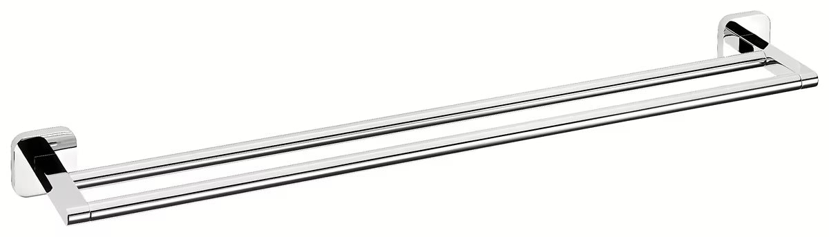 Podwójny chromowany uchwyt na ręczniki Tesa Elegaant z montażem bez wiercenia Power.Kit