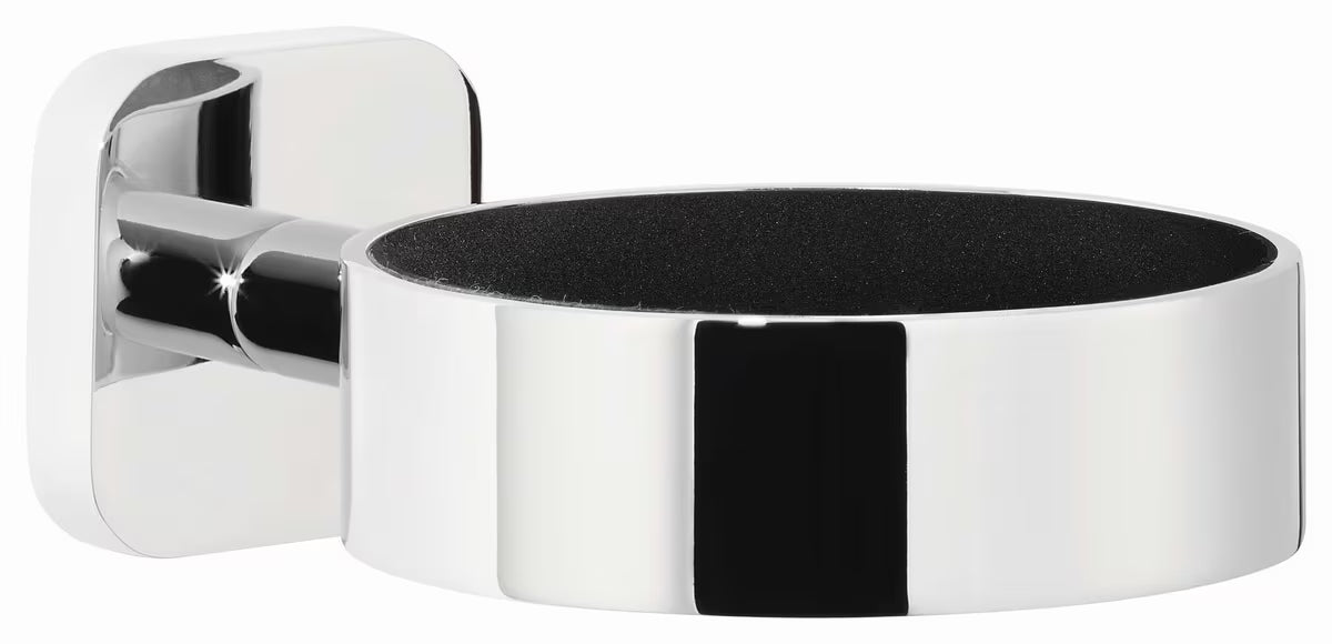 Chromowany ścienny uchwyt na suszarkę Tesa Elegaant z montażem bez wiercenia Power.Kit