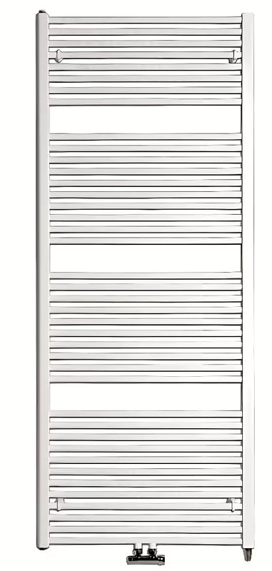 Biały kombinowany wodny grzejnik łazienkowy Thermal Trend KD 132x60 cm z podłączeniem bocznym i środkowym 50 mm