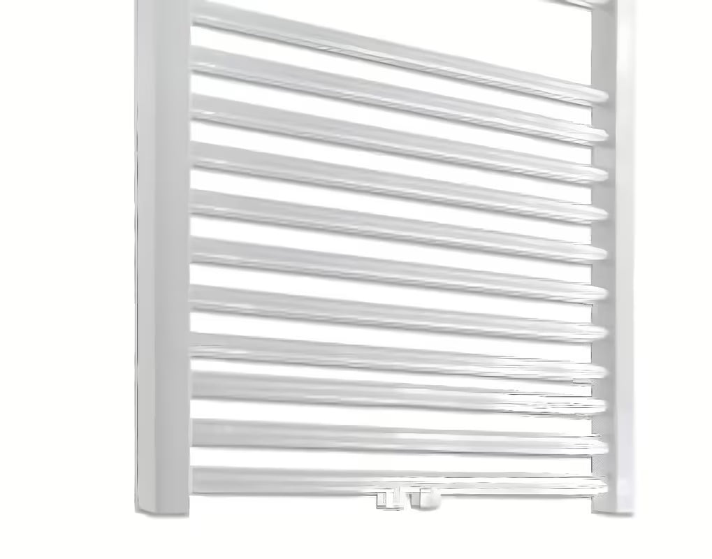 Biały kombinowany wodny grzejnik łazienkowy Thermal Trend KD 132x60 cm z podłączeniem bocznym i środkowym 50 mm