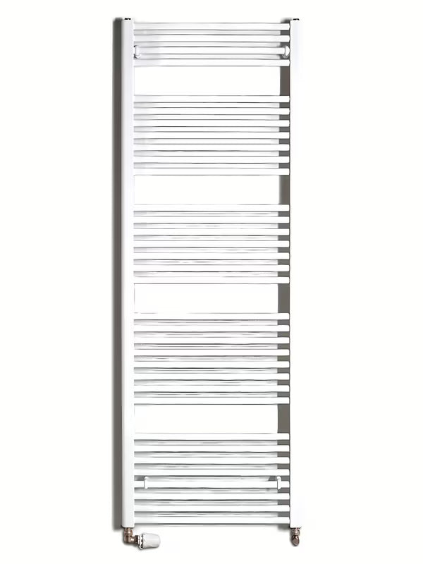 Biały kombinowany rurowy grzejnik łazienkowy Thermal Trend KD 168x60 cm do łazienki.