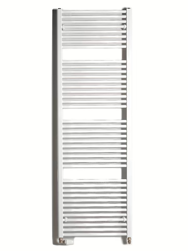 Biały kombinowany rurowy grzejnik łazienkowy Thermal Trend KD 60x185 cm do łazienki.