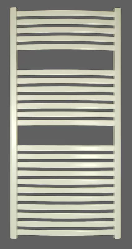 Biały kombinowany rurowy grzejnik łazienkowy Thermal Trend KM o wymiarach 60x123,3 cm.