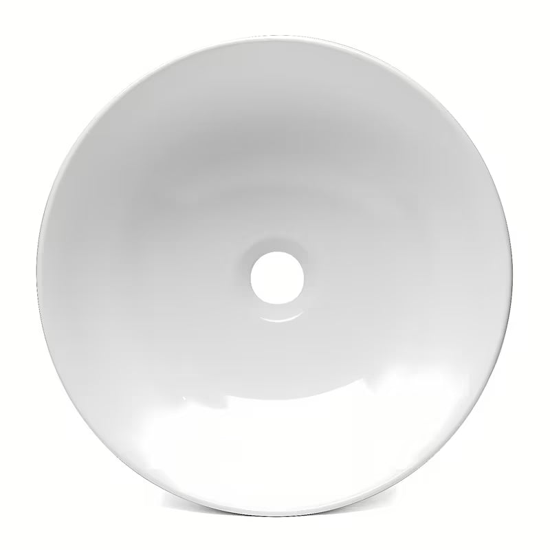 Biała umywalka nablatowa Triomini Slim 38,5 x 38,5 cm z cienkościennej ceramiki