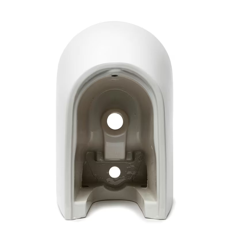 Biały wiszący bidet Vitra Integra z otworem na baterię i przelewem