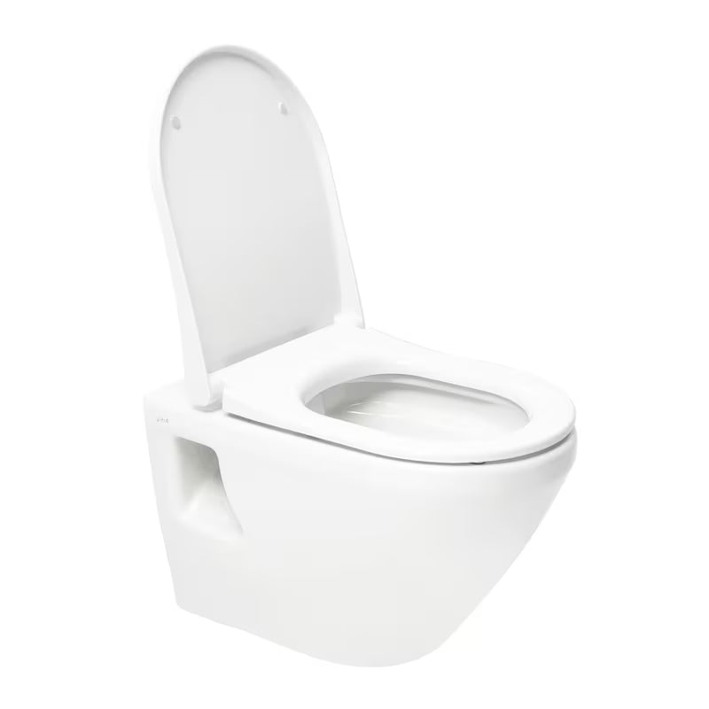 Biała miska WC wisząca vitra Integra bez układu spłukującego z technologią Rim-Ex i deską soft Close.