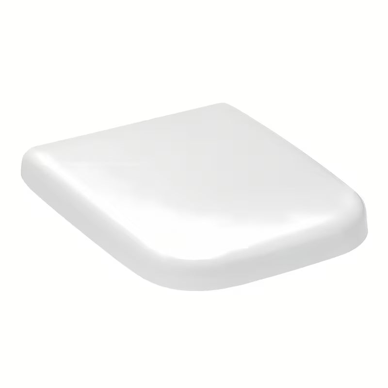 Białe DESKA sedesowa Vitra Shift z duroplastu z soft Close oraz metalowymi zawiasami z ukrytym mocowaniem.