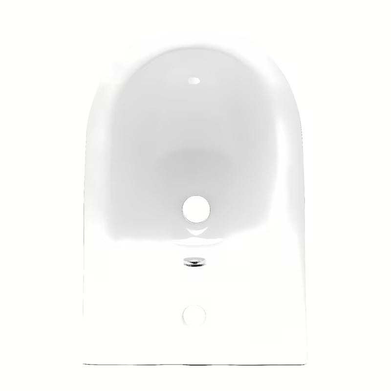Biały wiszący bidet vitra Shift z ukrytym mocowaniem ceramiki, bez widocznych zaślepek i otworów.