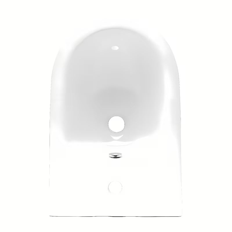 Biały wiszący bidet vitra Shift z ukrytym mocowaniem ceramiki, bez widocznych zaślepek i otworów.