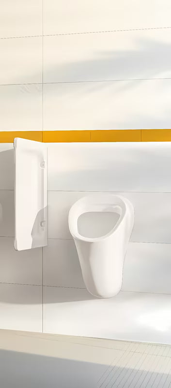 Biały pisuar vitra Urinal z tylnym doprowadzeniem napełnianie