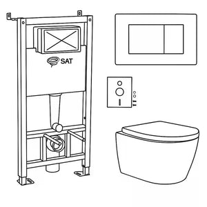 Zestawy PODTYNKOWE wc