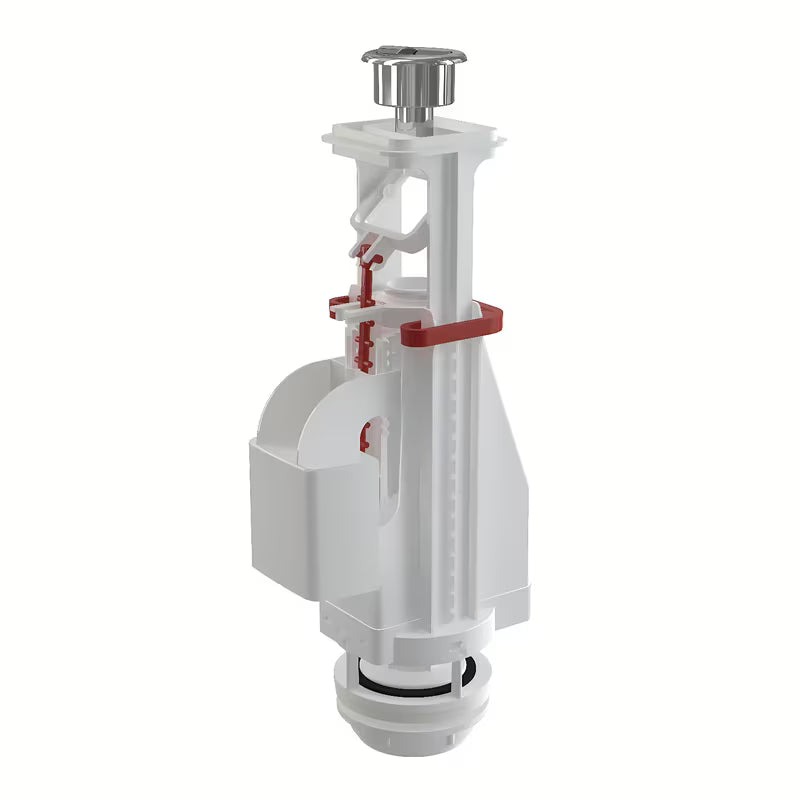 Zawór spustowy Alca w wykończeniu chrom pro ceramiczne zbiorniki spłukujące z obsługą DualFlush