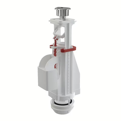 Zawór spustowy Alca w wykończeniu chrom pro ceramiczne zbiorniki spłukujące z obsługą DualFlush