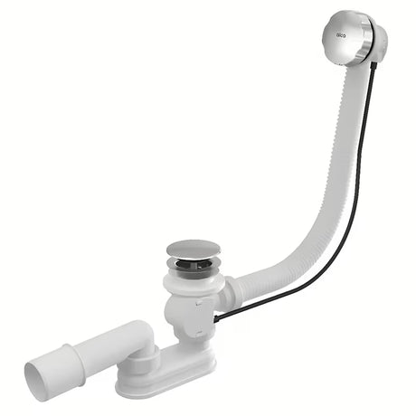 Chromowany automat wannowy Alca z zestawem odpływowo-przelewowym pro wanny z otworem Ø52 mm