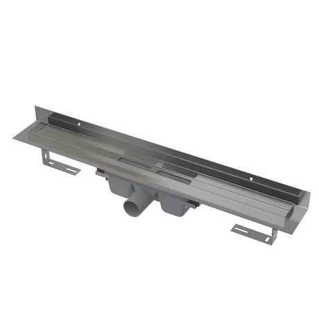 Nierdzewny odpływ liniowy Alca APZ16 pro instalacji przyścienny , długość rusztu 115 cm