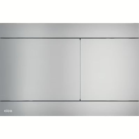 Przycisk spłukujący Alca Fun z serii Flat z wbudowanym mechanizmem ściennym i powłoką Anti-fingerprint.