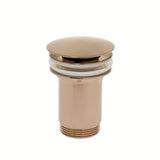 Alca Individual umywalkowy odpływ Click/Clack 5/4" z przelewem w matowym różowym złocie