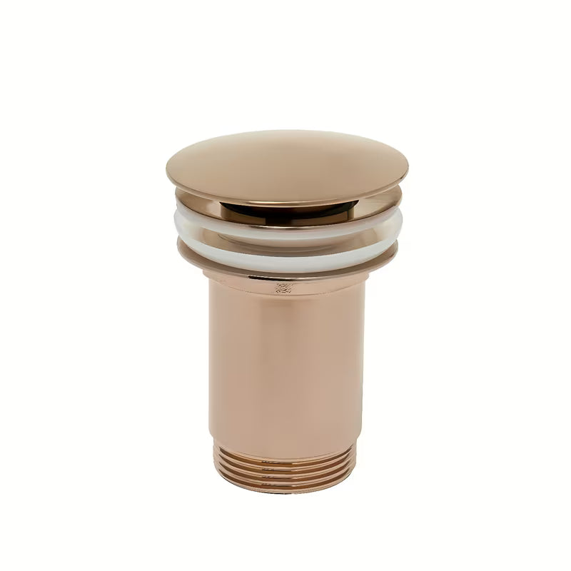 Alca Individual umywalkowy odpływ Click/Clack 5/4" z przelewem w matowym różowym złocie