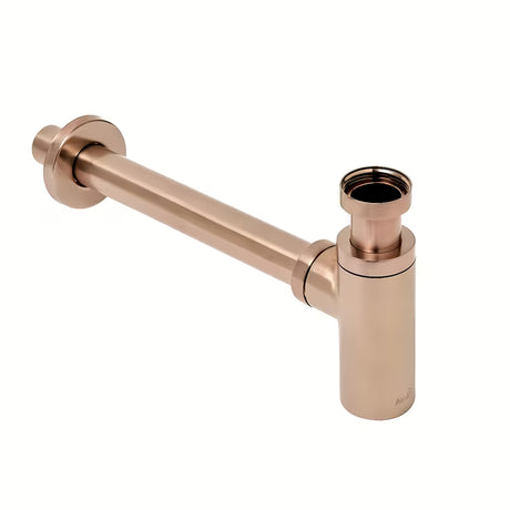 Alca Individual syfon umywalkowy DN32 w wykończeniu rose gold mat z metalową rozetą