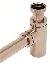 Alca Individual syfon umywalkowy DN32 w wykończeniu rose gold mat z metalową rozetą