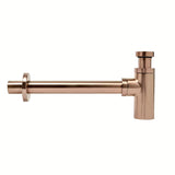 Alca Individual syfon umywalkowy DN32 w wykończeniu rose gold mat z metalową rozetą