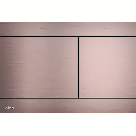 Przycisk spłukujący Alca Individual FLAT Rose Gold matt ze szczotkowanego metalu z wbudowanym mechanizmem