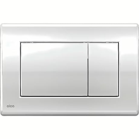 Przycisk spłukujący Alca Chrome w wykończeniu chrom połysk pro do systemów instalacyjnych i zbiorników MISKA wc do zamurowania.