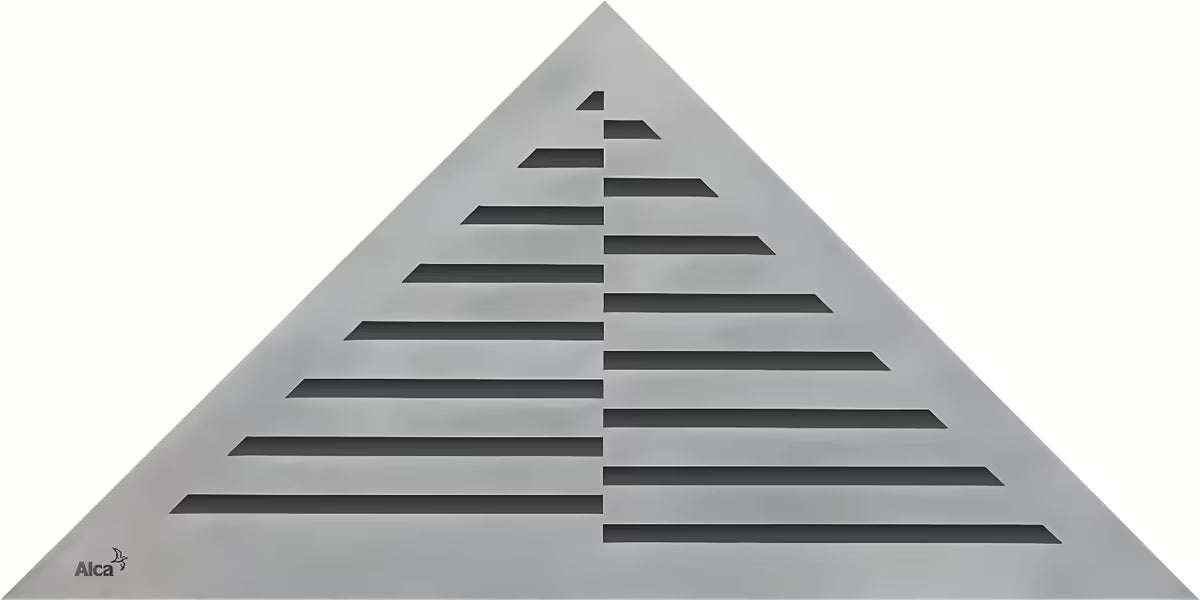 Nierdzewny ruszt Alca Time w dekorze zebra ze szczotkowanym matowym wykończeniem pro odpływ liniowy ARZ1.