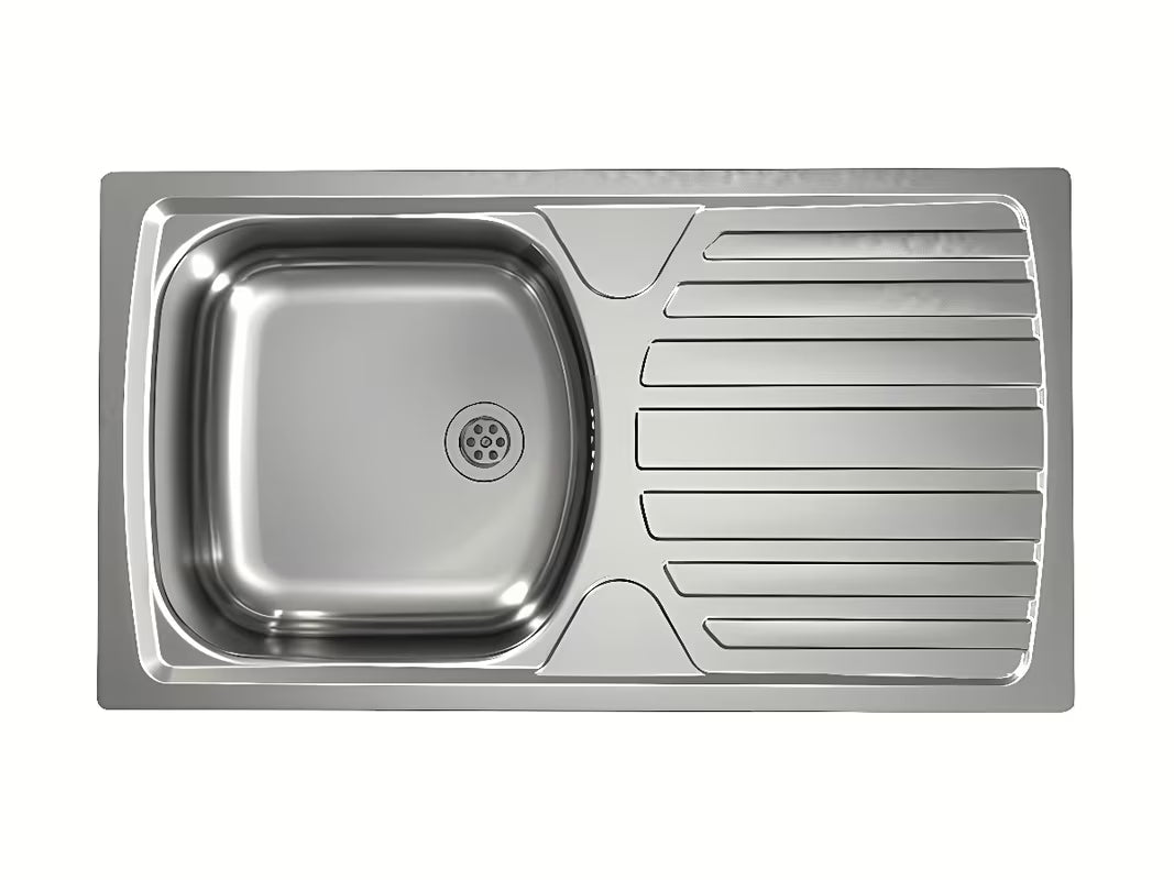 Stalowy wpuszczany zlewozmywak  Alveus Basic 170 z ociekaczem