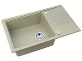 Granitowy zlewozmywak  Alveus Intermezzo 130 z ociekaczem w kolorze beige