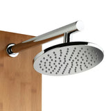Panel prysznicowy z hydromasażem Anima Bamboo Shower z bambusa z deszczownicą, słuchawką prysznicową i dyszami masującymi.