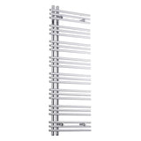 Chromowany kombinowany grzejnik łazienkowy Anima Cornelius 50x130 cm z podłączeniem środkowym 50 mm